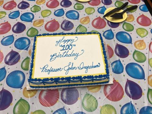 John Ingraham's birthday cake
